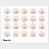 Duck Pool Party Bedankt Stickers | Roze Zomer (Vel)