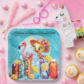 Duck Pool Party met Drinken! Papieren Bordje (Feest)