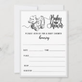 Duck Pull Baby shower invullen uitnodiging (Voorkant)