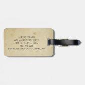 Duck Pulling Flower Cart Bagagelabel (Achterkant horizontaal)