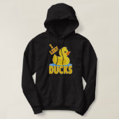 Duck Quack Yellow rubbereend squeaker duck I like Hoodie (Design voorkant)