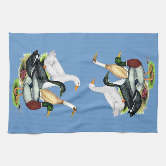 Duck Quartet Theedoek (Horizontaal)