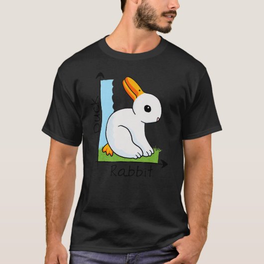 Duck Rabbit Funny Graph Animal Chart Cute Mid-Autu T-shirt (Voorkant)