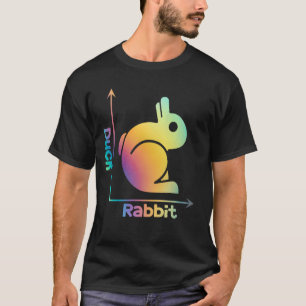 Duck Rabbit Optical Illusion Science Nerd Wiskunde T-shirt
