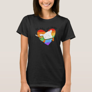 duck regenboog be Gay do Crime Lgbetq Communi T-shirt