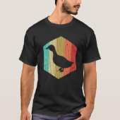  Duck Retro Duck Silhouette 60S 70S stijl T-shirt (Voorkant)