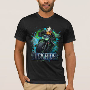 Duck Rider 3D Cyber Duck Motorfiets T-Shirt