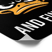 Duck rond en ontdek het - Sarcastisch - College Fo Poster (Hoek)