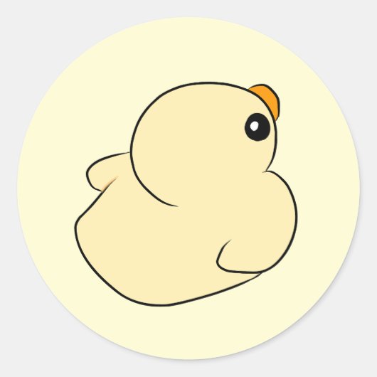 duck ronde sticker (Voorkant)