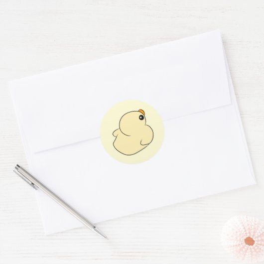 duck ronde sticker (Envelop)