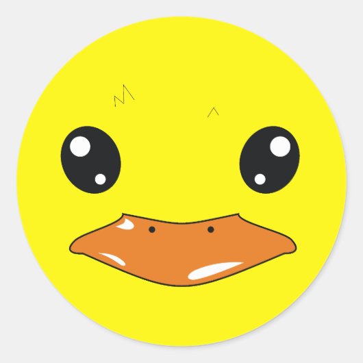 Duck Ronde Sticker (Voorkant)
