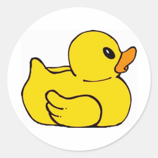 Duck Ronde Sticker (Voorkant)
