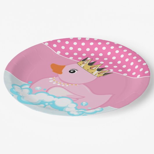 Duck (roze) Birthday Paper Bord (Gekanteld)