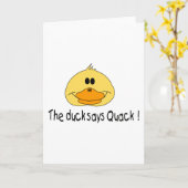 Duck Says Quack Kaart (Gele Bloem)