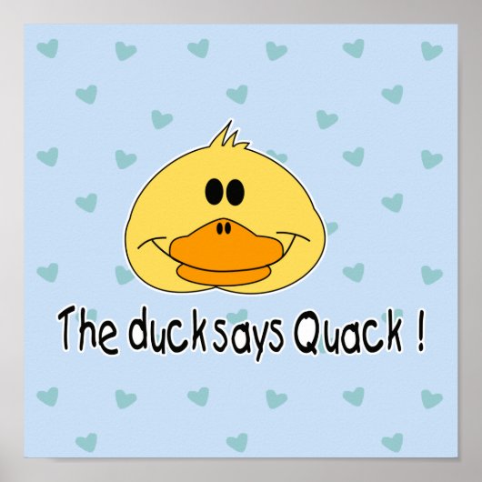 Duck Says Quack Poster (Voorkant)