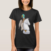 Duck Schaakstuk Knight Chess T-shirt (Voorkant)