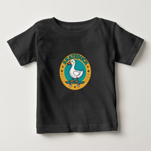 Duck Schaats Co. Cool Cartoon Skater T-shirt (Voorkant)