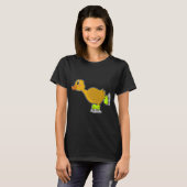 Duck Schaatsen IJs schaatsen Wintersport T-shirt (Voorkant volledig)