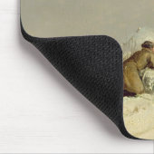 Duck Shooting in Winter (olie op canvas) Muismat (Hoek)