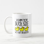 Duck Side Crackers Funny Mug Koffiemok (Links)