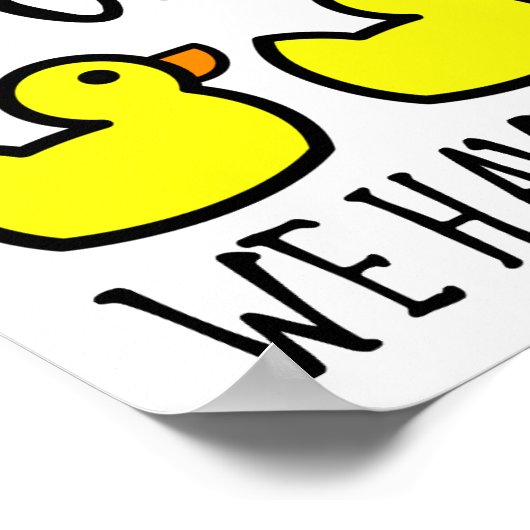 Duck Side Crackers Funny Poster (Hoek)