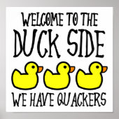 Duck Side Crackers Funny Poster (Voorkant)