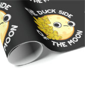 Duck Side of the Moon Astronomy Pun Dark BG Cadeaupapier (Rol Hoek)