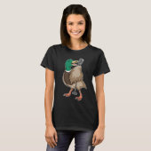 Duck Singer Microfoon Muziek T-shirt (Voorkant volledig)