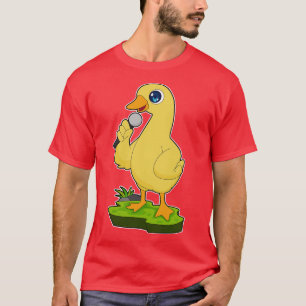 Duck Singer Microfoon Muziek T-shirt