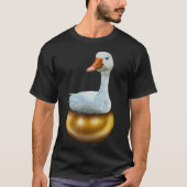 Duck Sitting on a Golden Egg T-shirt (Voorkant)