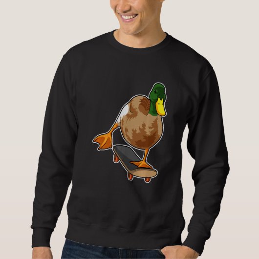 Duck Skater Skateboard Sport Trui (Voorkant)