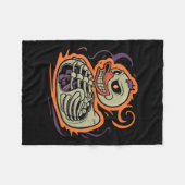 Duck Skeleton Rubber Duckie Kostuumfeest Fleece Deken (Voorkant (Horizontaal))