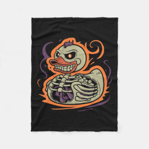 Duck Skeleton Rubber Duckie Kostuumfeest Fleece Deken