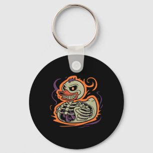 Duck Skeleton Rubber Duckie Kostuumfeest Sleutelhanger