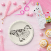 Duck Sketch Papieren Bordje (Feest)