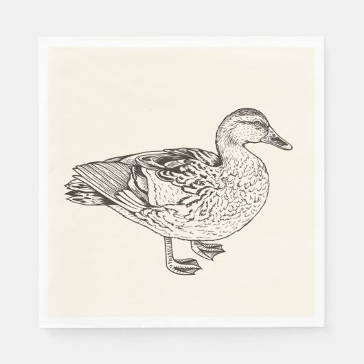 Duck Sketch Servet (Voorkant)