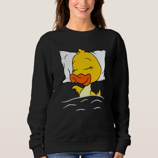 Duck Slaping Animals Ducks Nightgown Sleeping Duc Trui (Voorkant)