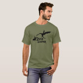 Duck Slayer Duck Hunting Knight T-Shirt (Voorkant volledig)
