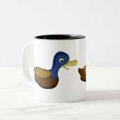 Duck Smile Tweekleurige Koffiemok (Voorkant links)