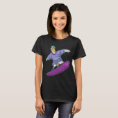 Duck Snowboard Wintersport T-shirt (Voorkant volledig)