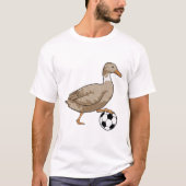 Duck Soccer Player Soccer T-shirt (Voorkant)