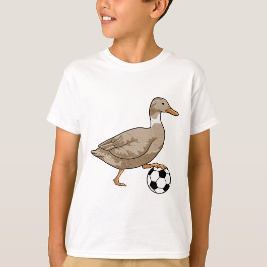 Duck Soccer Player Soccer T-shirt (Voorkant)