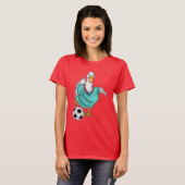 Duck Soccer Player Soccer T-shirt (Voorkant volledig)