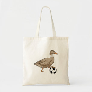 Duck Soccer Player Soccer Tote Bag