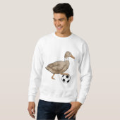 Duck Soccer Player Soccer Trui (Voorkant volledig)