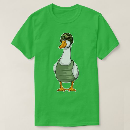 Duck Soldier Helmet T-shirt (Design voorkant)