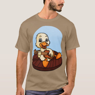 Duck speelt gitaar t-shirt