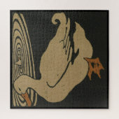 Duck - Square Animals Illustratie Jigzaag Puzzle Legpuzzel (Verticaal)