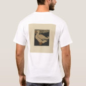 Duck - Square Animals Illustratie T-shirt (Achterkant)