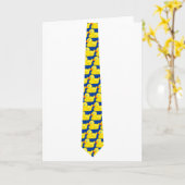 Duck Stropdas Kaart (Gele Bloem)